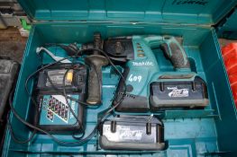 Makita 36v cordless SDS rotary hammer drill c/w 2 batteries & charger A585949