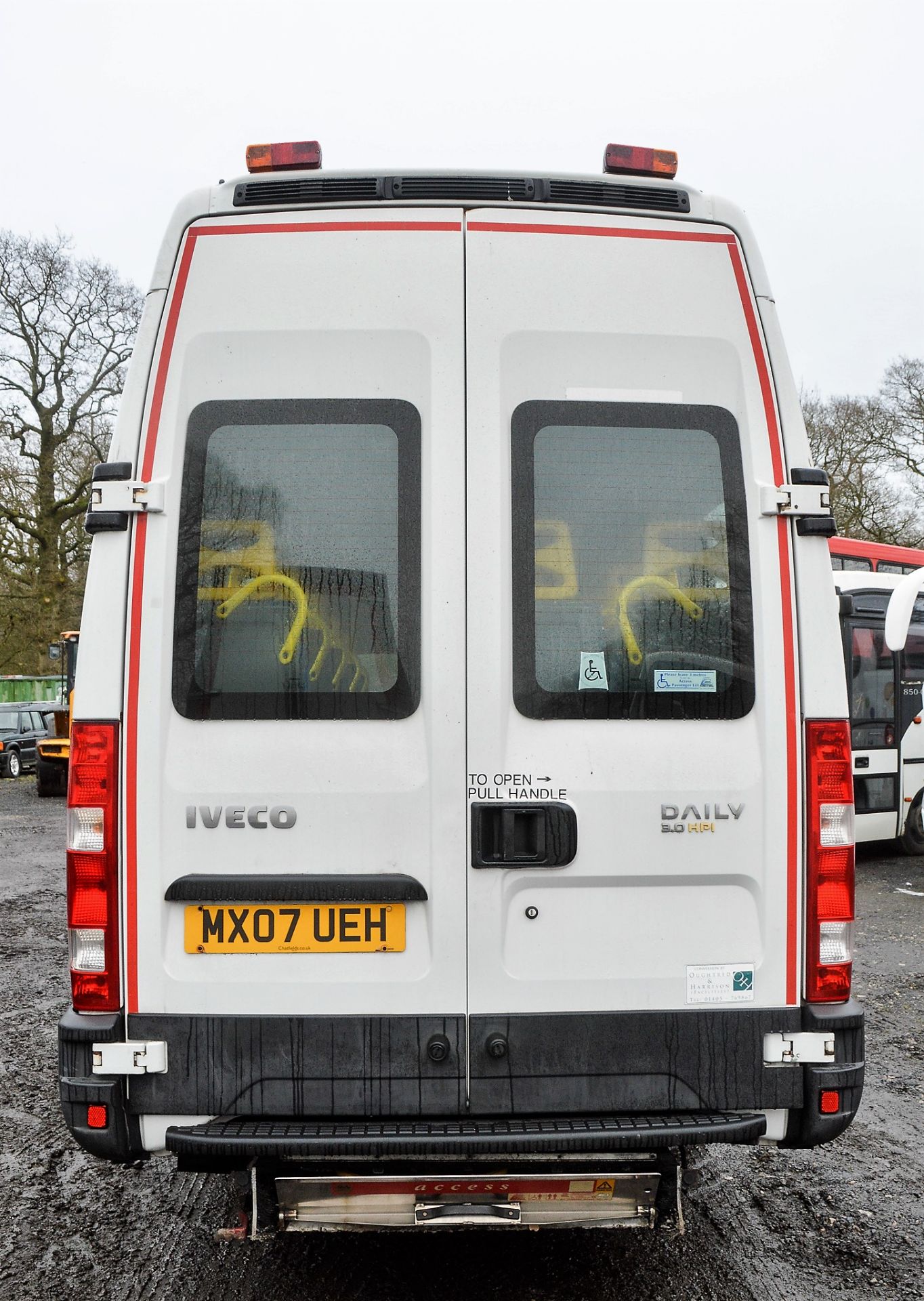 Iveco Daily 3.0 HPi 50C15 13 seat minibus Registration Number: MX07 UEH Date of Registration: 04/ - Image 6 of 9