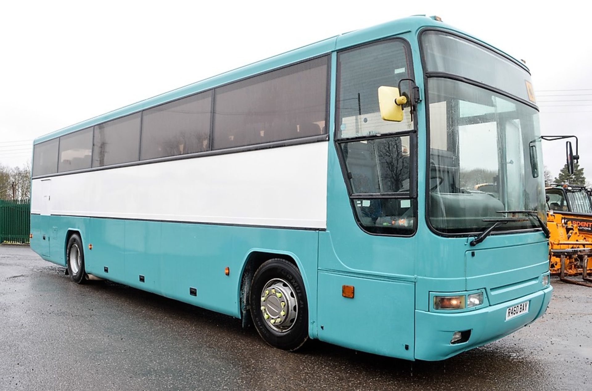 Volvo Plaxton 70 seat luxury coach Registration Number: R460 BAY Date of Registration in England: