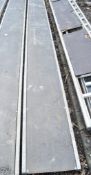 Aluminium staging board approximately 20ft long A608153