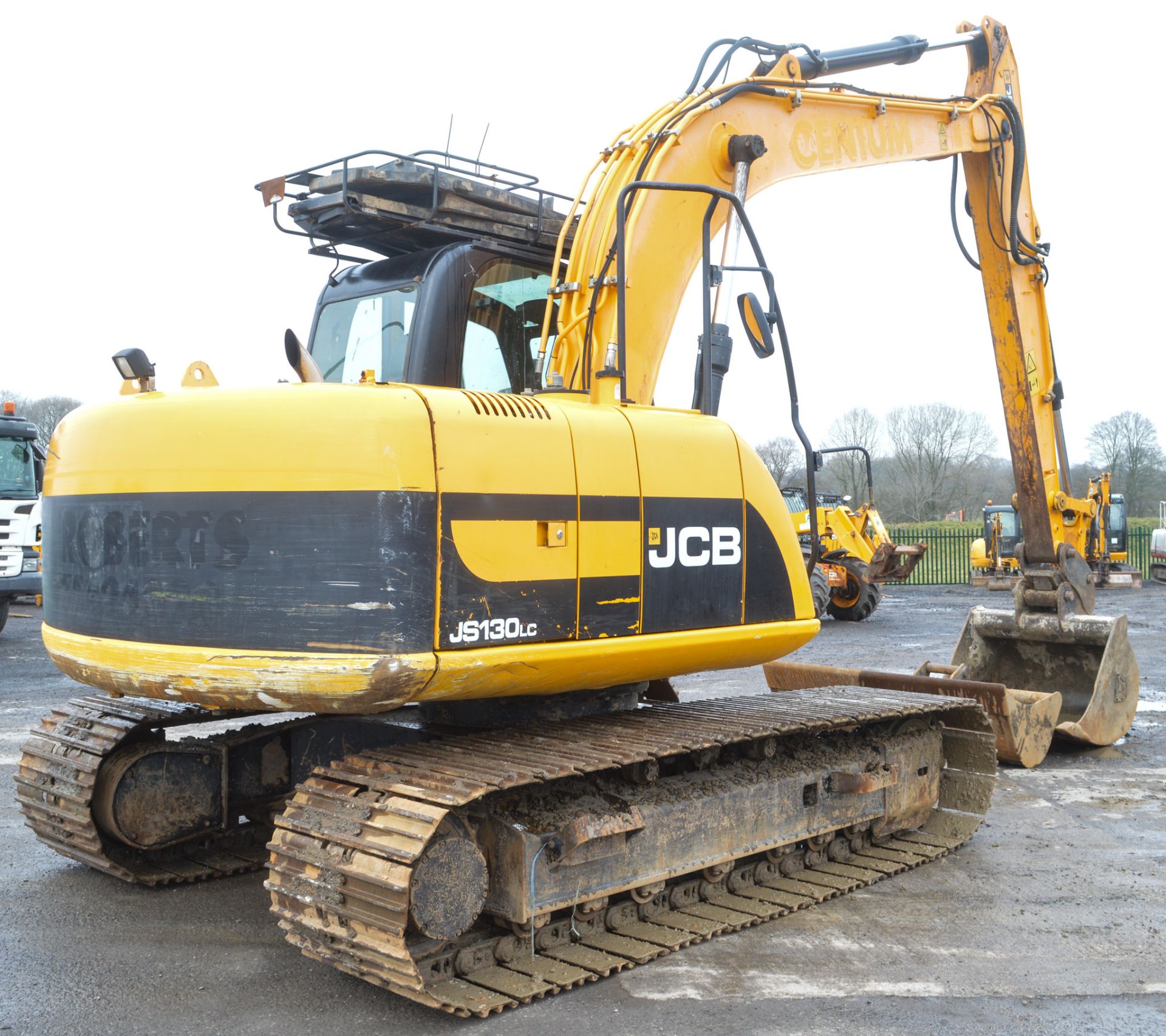 JCB JS130LC 13 tonne steel tracked excavator  Year: 2010 S/N: 01535498 Recorded hours: 5539 c/w 2 - Image 4 of 11