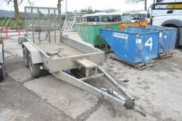 Indespension 8ft x 4ft twin axle plant trailer  S/N: 09430 A600709