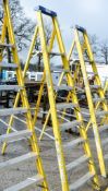 8 tread glass fibre framed step ladder 0111-069