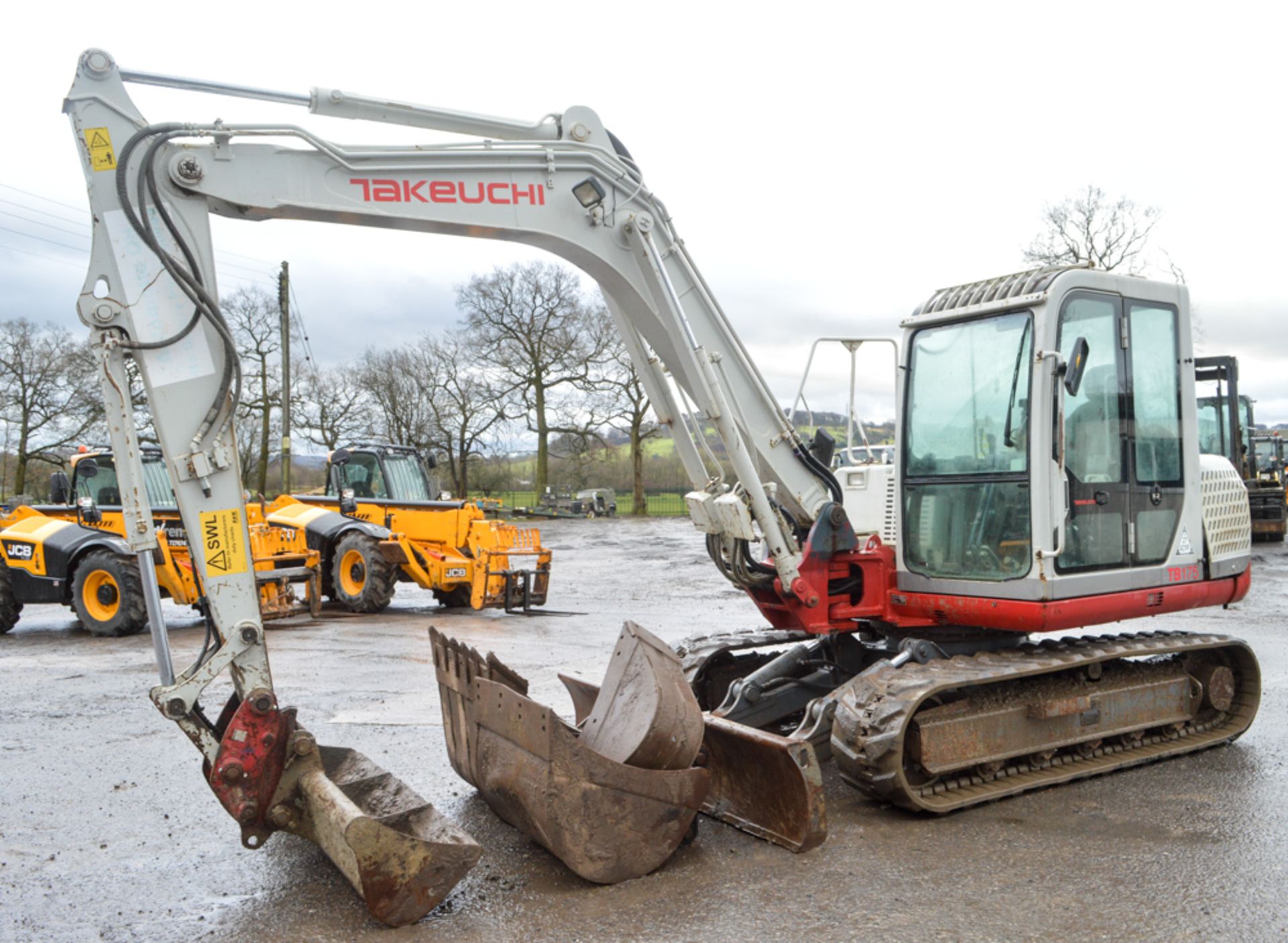Takeuchi TB175 7.5 tonne rubber tracked excavator Year: 2010 S/N: 301657 Recorded Hours: Not