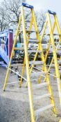 8 tread glass fibre framed step ladder 0111-052