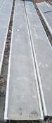 Aluminium staging board approximately 20ft long A605224