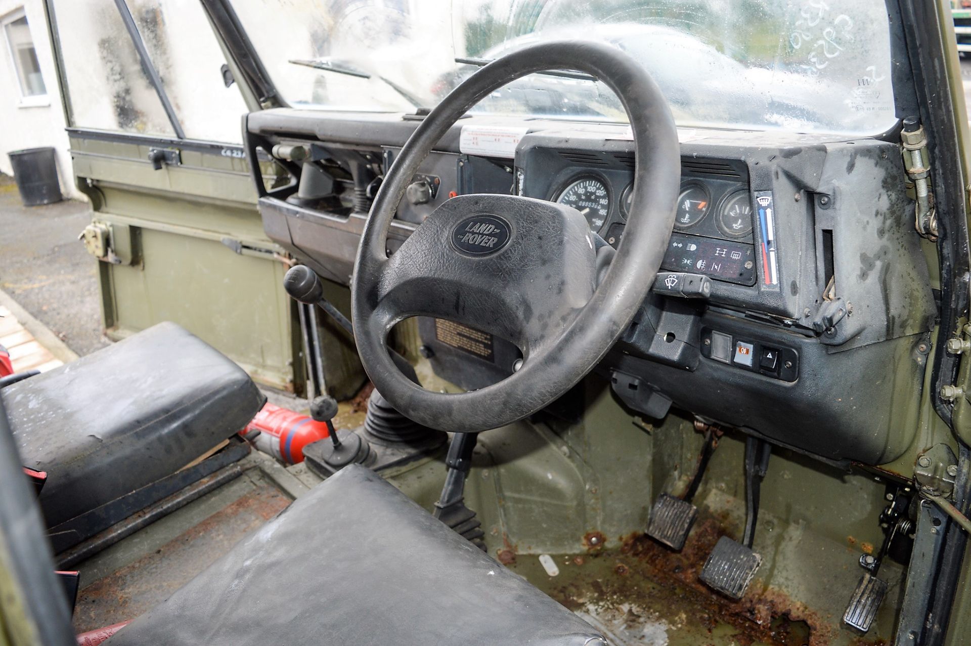 Land Rover 110 Defender soft top utility vehicle (Ex MOD) S/N: SALLDHAC7MA960885 Date first put into - Image 9 of 13