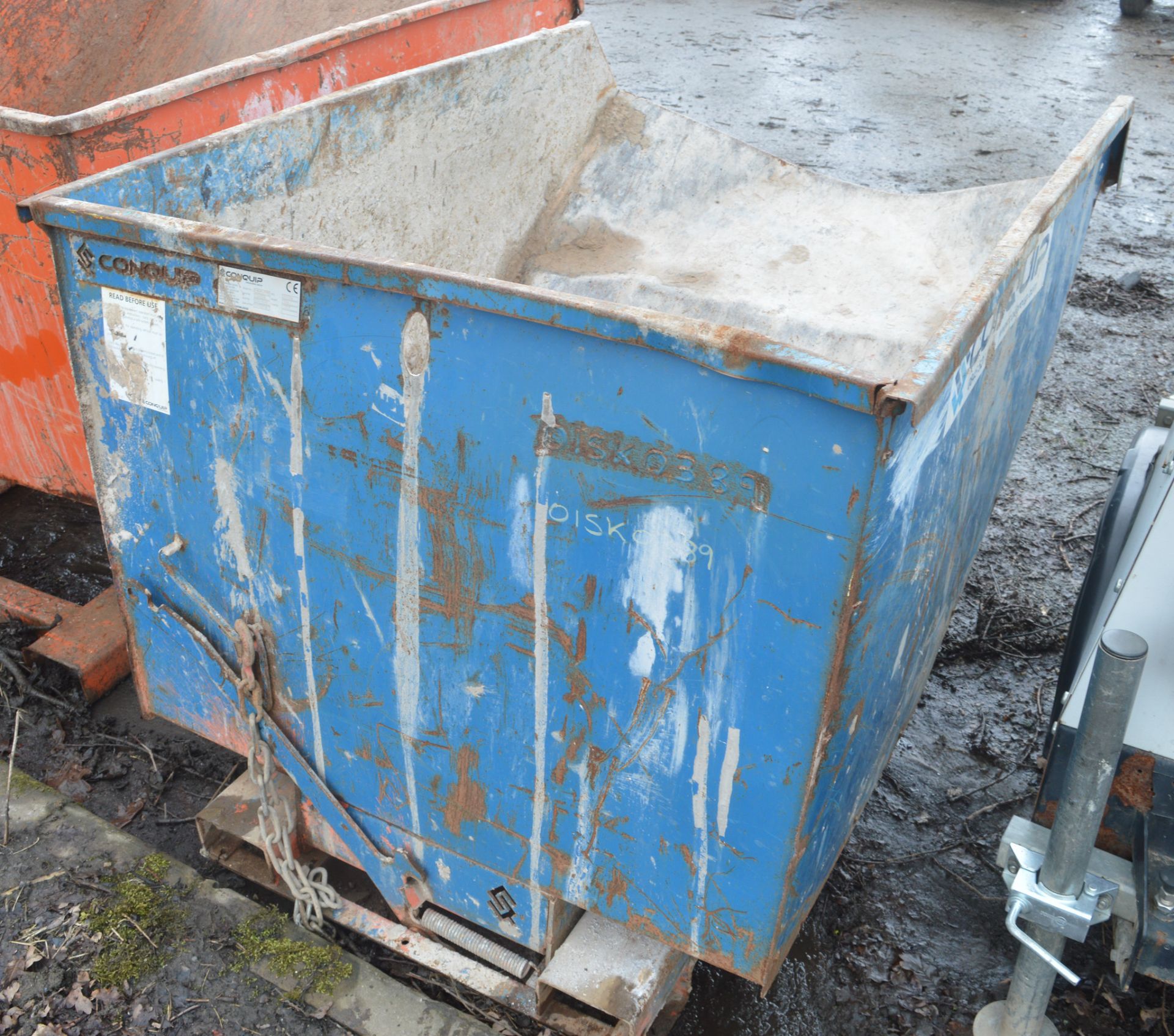 Steel tipping skip  OISK0389 - Image 2 of 2