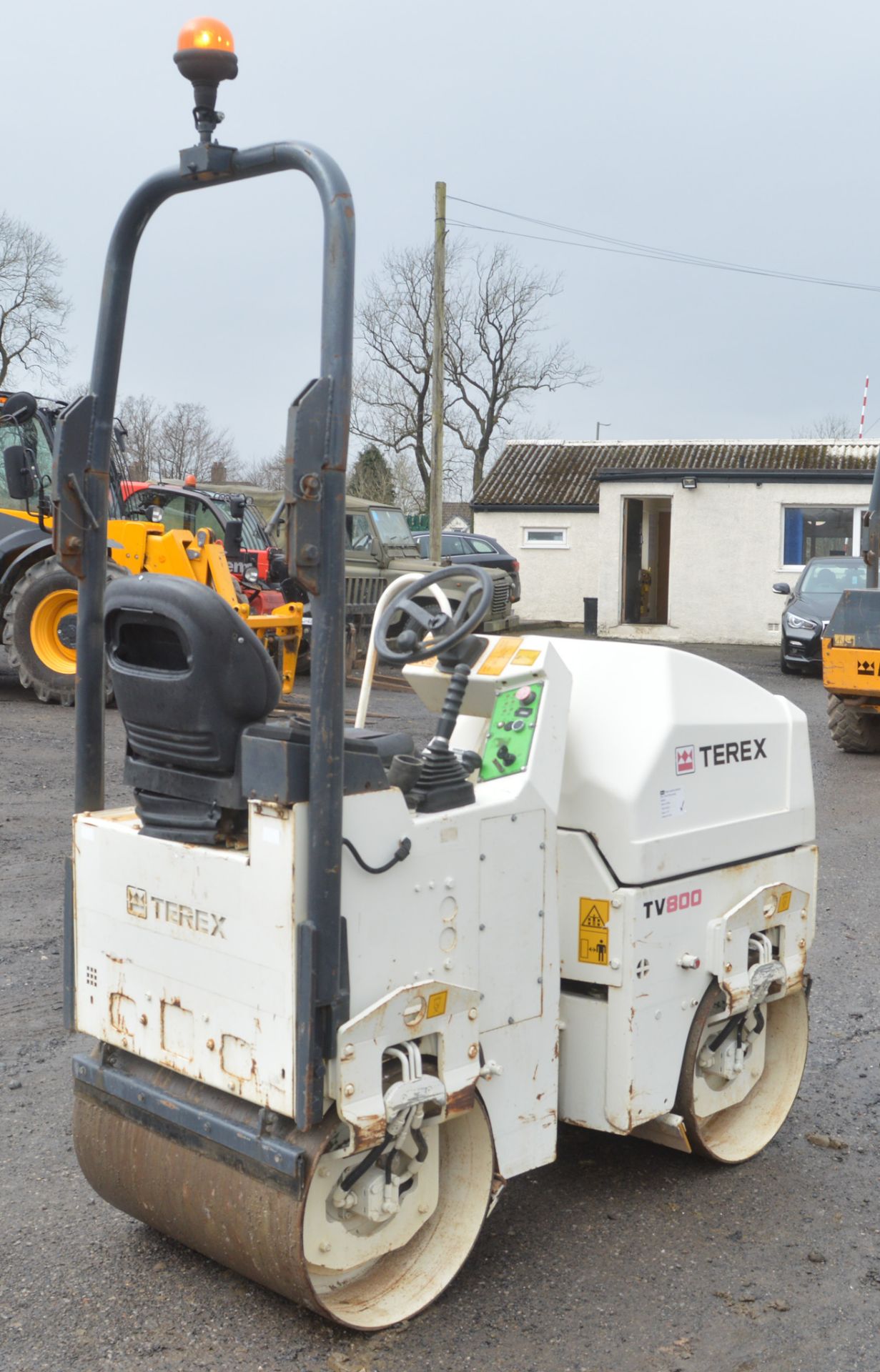 Benford Terex TV800 double drum ride on roller  Year: 2007 S/N: E706HU140  Recorded hours: 930 - Image 4 of 7