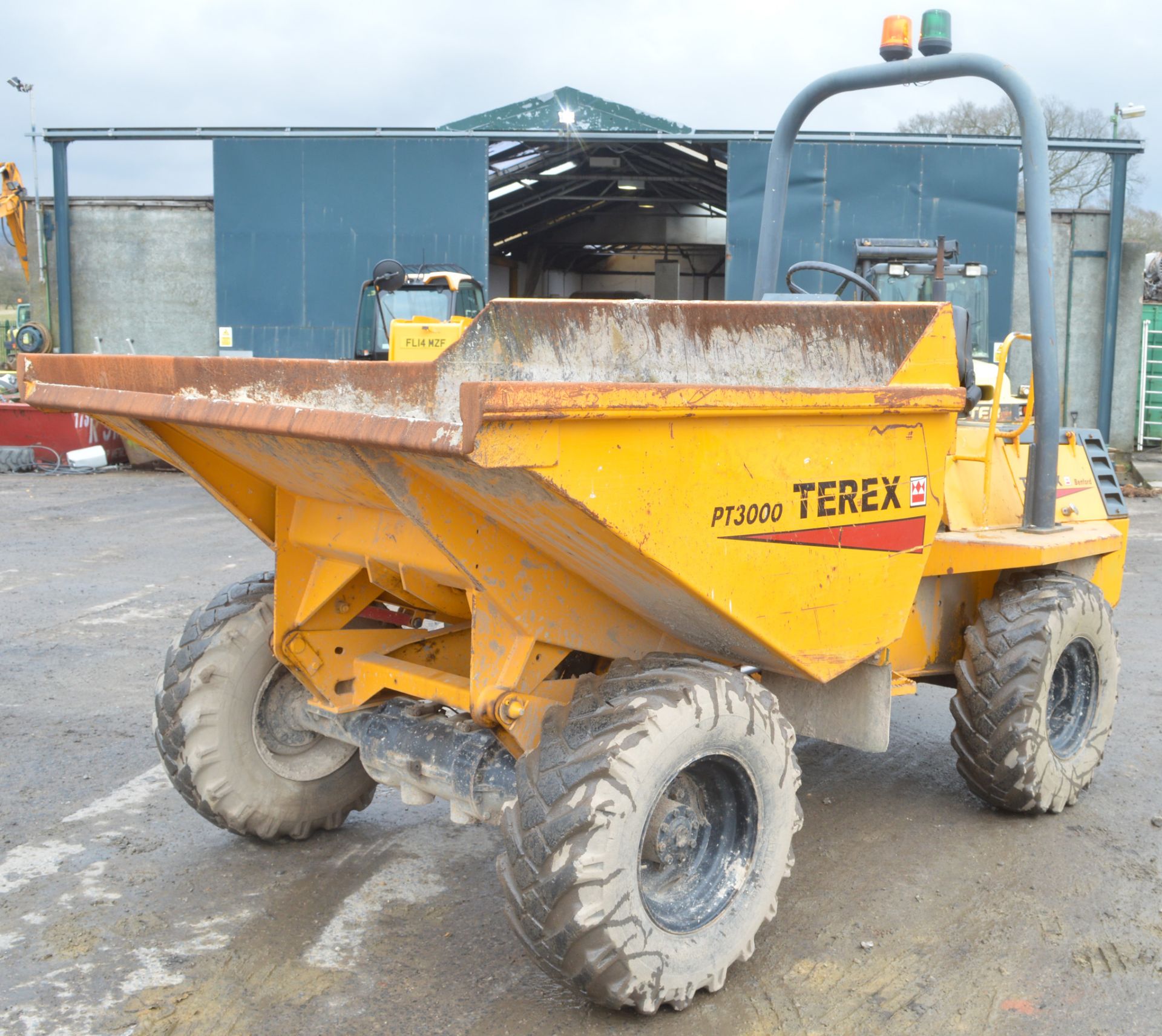 Benford Terex PT3000 3 tonne straight skip dumper Year: 2002 S/N: E207AR157 Recorded Hours: *Clock