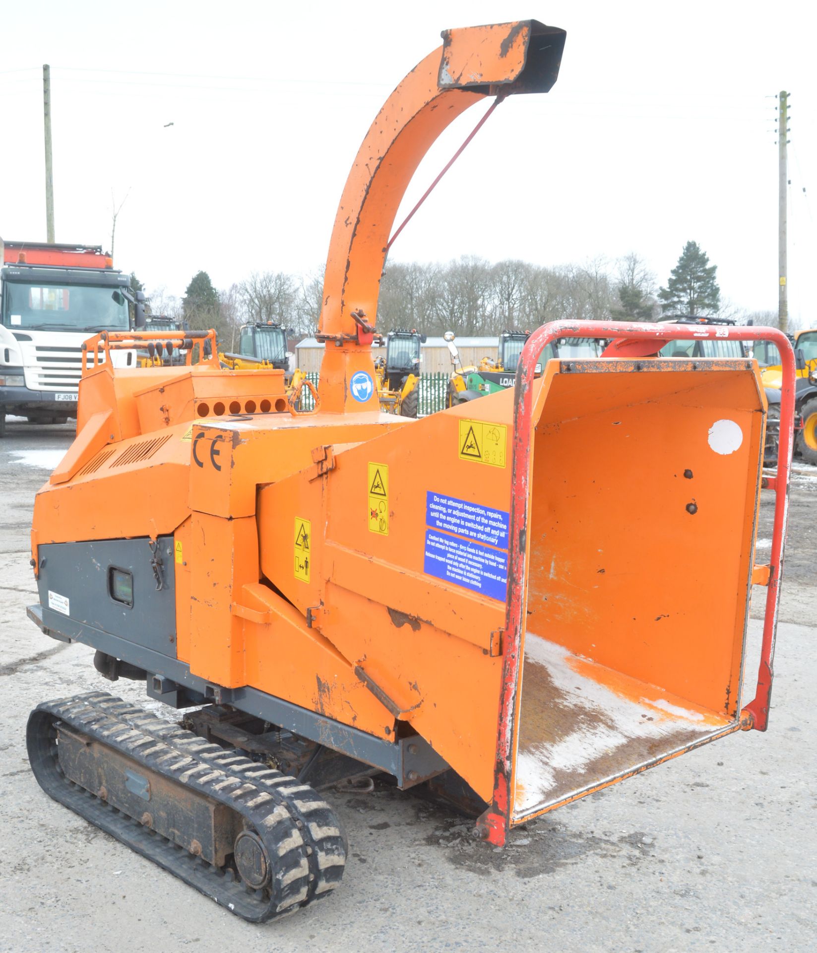 Jensen A530 rubber tracked mobile wood chipper  Year: 2007  S/N: 5507042220 Recorded hours: 1421 - Image 2 of 10