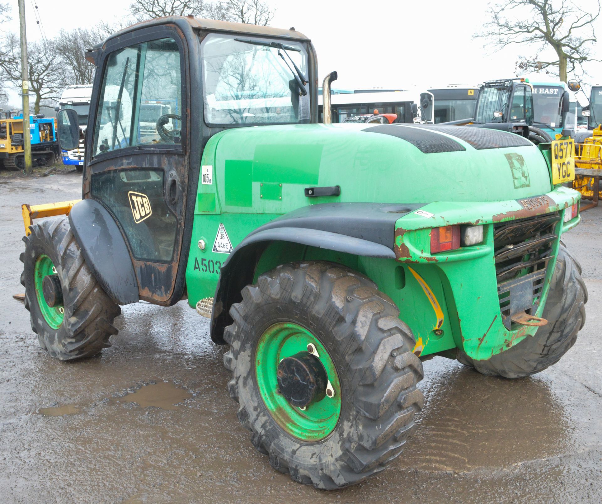 JCB 524-50 5 metre telescopic handler Year: 2008 S/N: 1418018 Recorded Hours: 2078 A503875 - Image 2 of 12