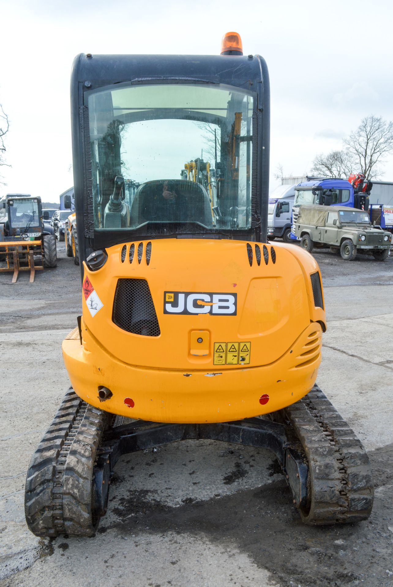 JCB 8030 ZTS 3 tonne rubber tracked excavator Year: 2012 S/N: 2021470 Recorded Hours: 1531 blade, - Image 6 of 11