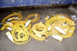 Quantity of 110v extension leads