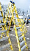 8 tread glass fibre framed step ladder 0111-139