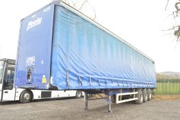 Montracon Tri axle 13.6 metre curtain side trailer  c/w underlift tail lift  Year: 2003  S/N: 34878