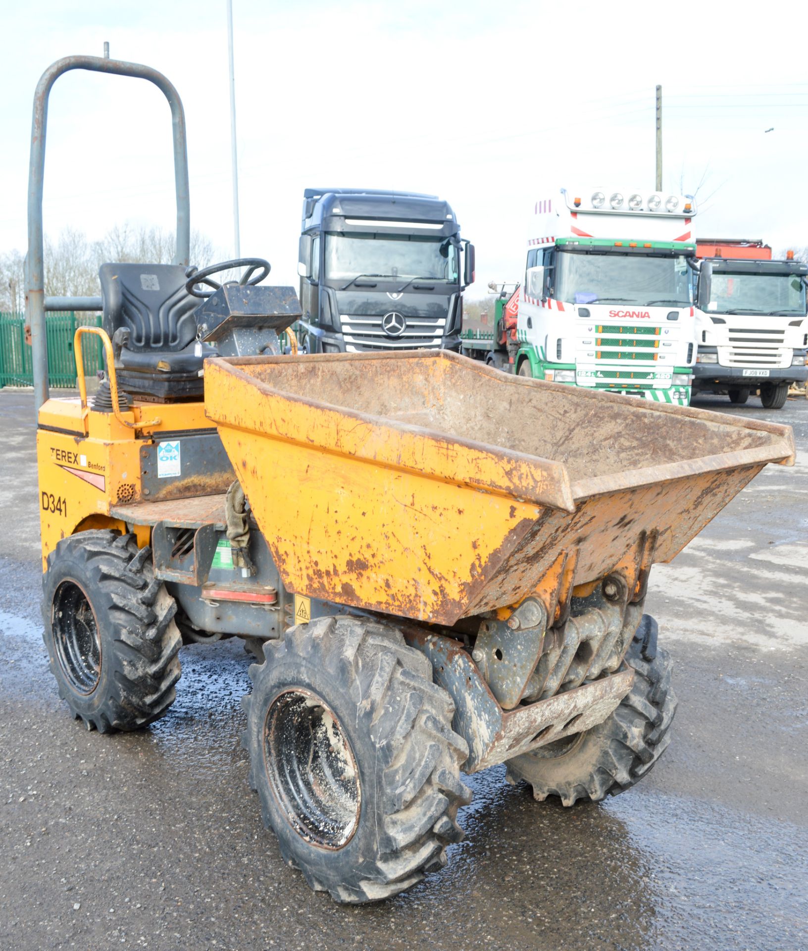 Benford Terex HD1000 1 tonne hi-tip dumper Year: 2005 S/N: E502HM166 Recorded Hours: 1772 D341 - Image 2 of 11