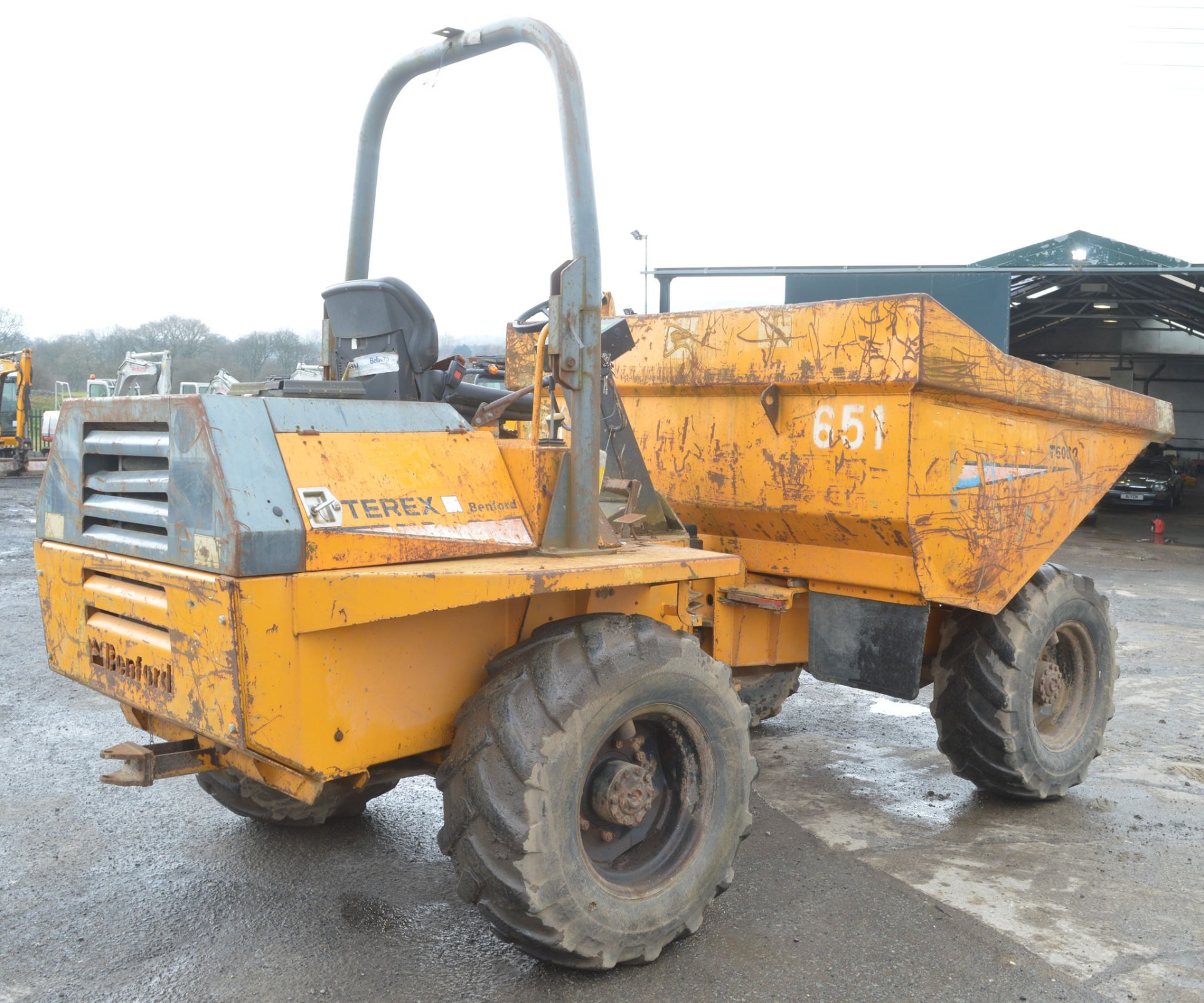 Benford Terex PT6000 6 tonne straight skip dumper Year: 2004 S/N: E403EM025 Recorded Hours: *Clock - Image 6 of 11