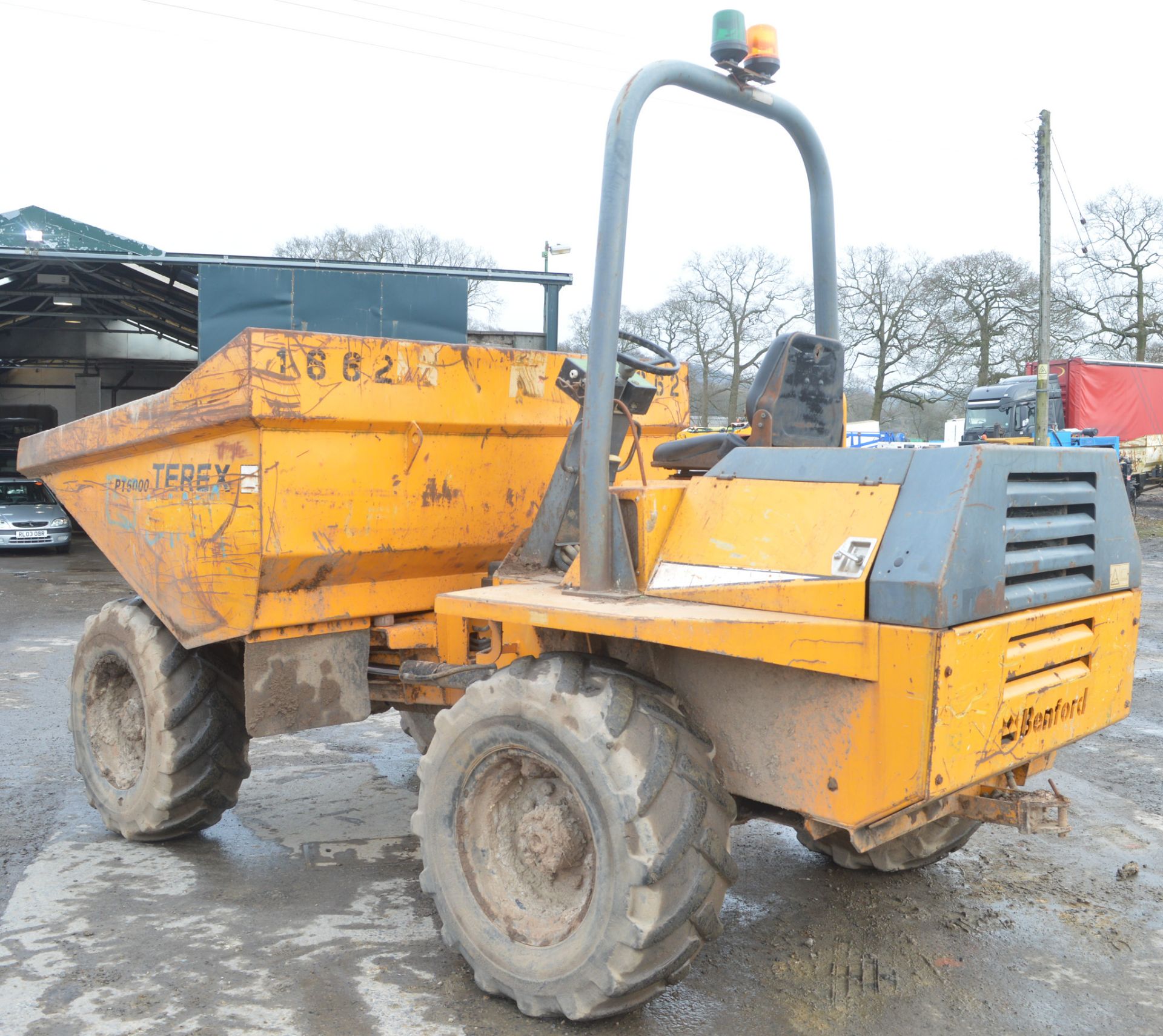 Benford Terex PT6000 6 tonne straight skip dumper Year: 2003 S/N: E311EE446 Recorded Hours: *Clock - Image 3 of 11