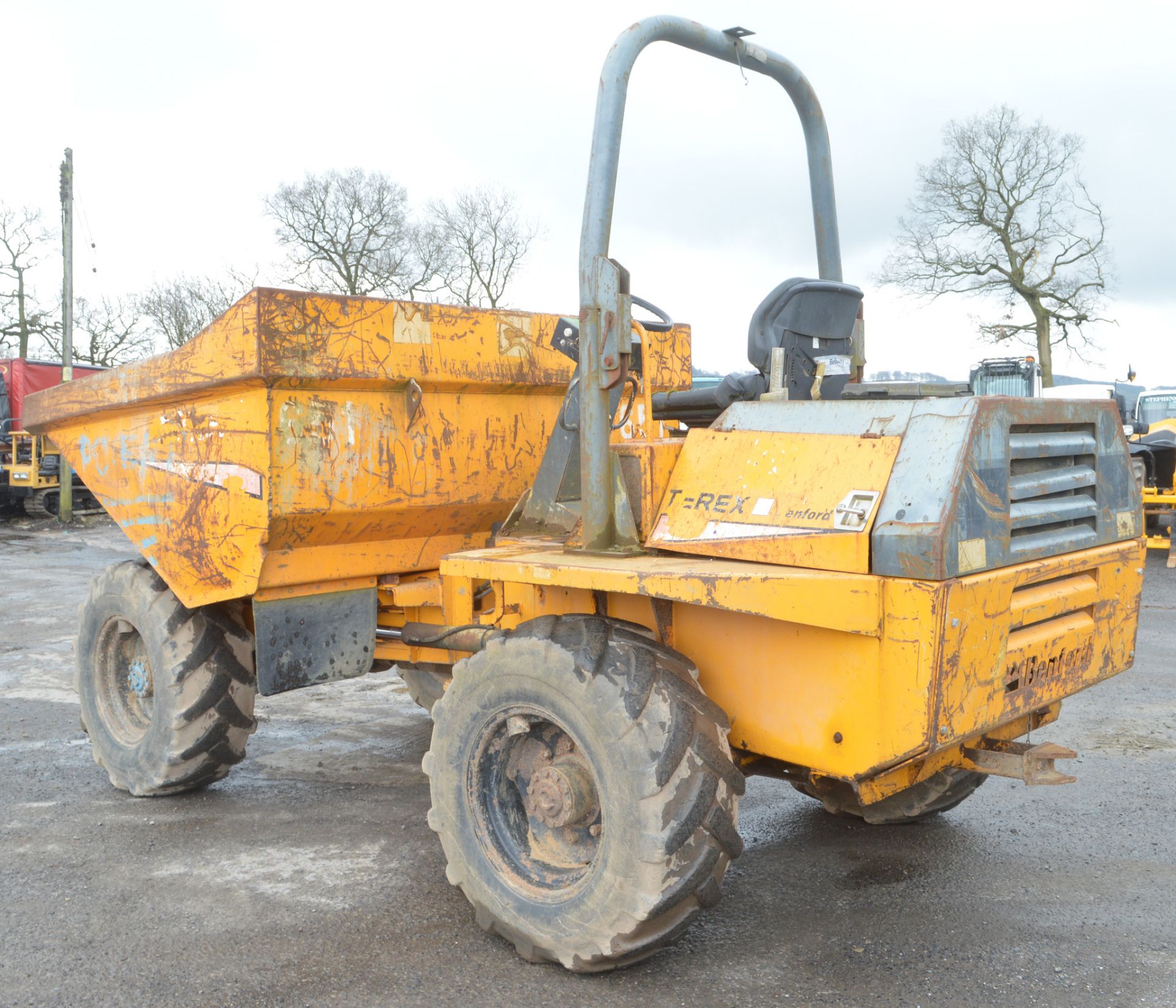 Benford Terex PT6000 6 tonne straight skip dumper Year: 2004 S/N: E403EM025 Recorded Hours: *Clock - Image 4 of 11