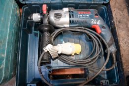 Bosch 110v hammer drill c/w carry case E0007801