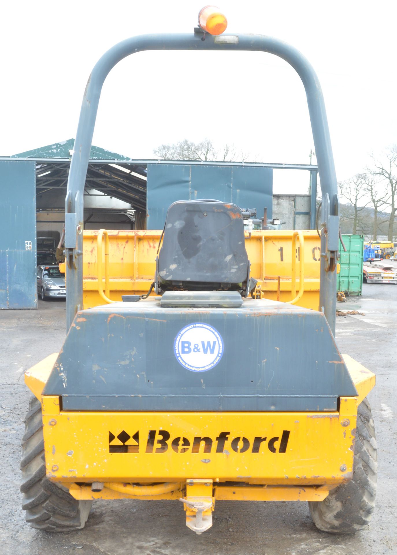 Benford Terex PT3000 3 tonne straight skip dumper Year: 2000 S/N: EY07AR281 Recorded Hours: *Clock - Image 6 of 11