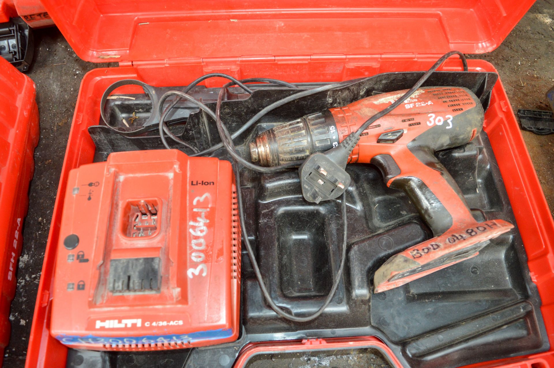 Hilti SF22-A cordless power drill c/w charger & carry case **No battery** BOD0480H