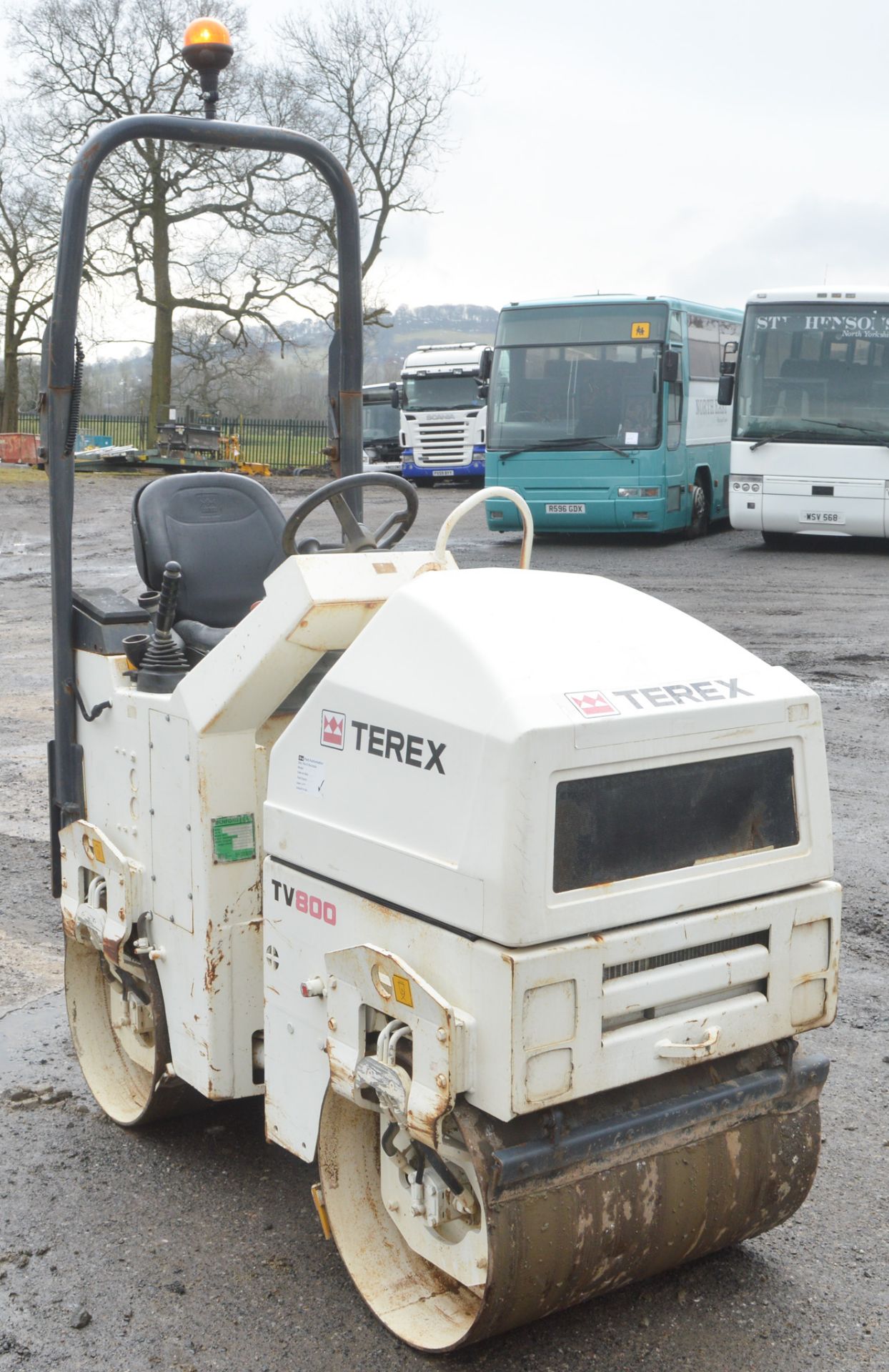 Benford Terex TV800 double drum ride on roller  Year: 2007 S/N: E706HU140  Recorded hours: 930 - Image 5 of 7