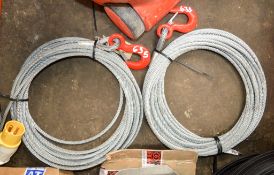 2 - winch cables  ** No VAT on hammer price but VAT will be charged on the Buyers Premium **