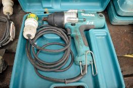 Makita 110v 1/2 inch drive impact gun c/w carry case A618594