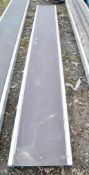 Aluminium staging board approximately 12ft long A782804