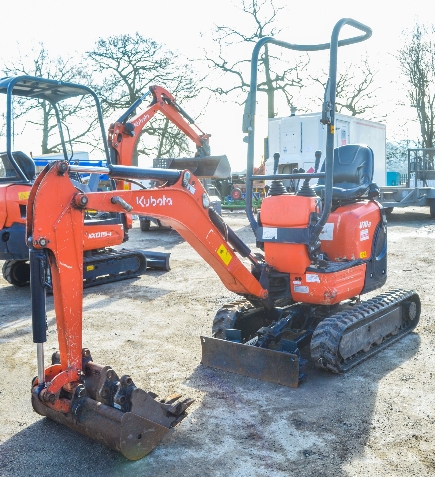 Kubota U10-3 0.8 tonne rubber tracked micro excavator Year: 2015 S/N: 25023 Recorded Hours: 1030