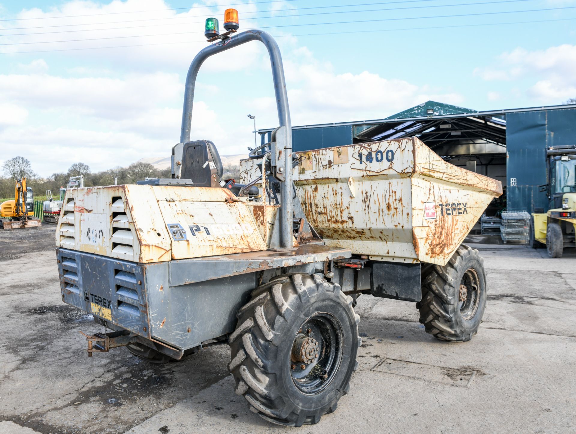 Benford Terex 6 tonne straight skip dumper Year: 2007 S/N: E704FW264 Recorded Hours: Not - Image 4 of 12