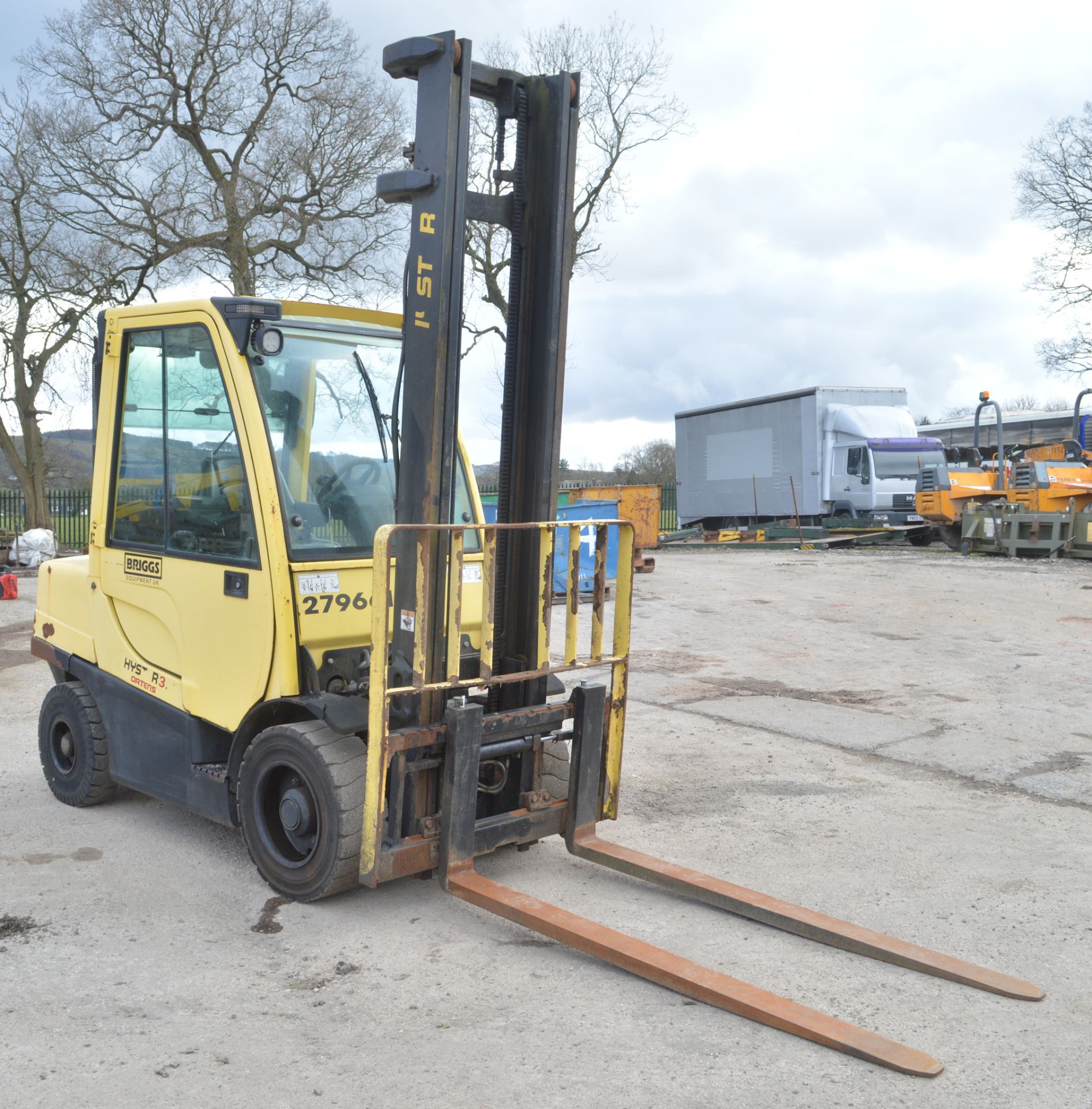 Hyster H3.5FT 3.5 tonne diesel driven fork lift truck  Year: 2012 S/N: L177B37532K Recorded hours: - Image 5 of 8