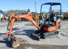 Kubota KX015.4 1.5 tonne rubber tracked excavator Year: 2015 S/N: 59007 Recorded Hours: 1059