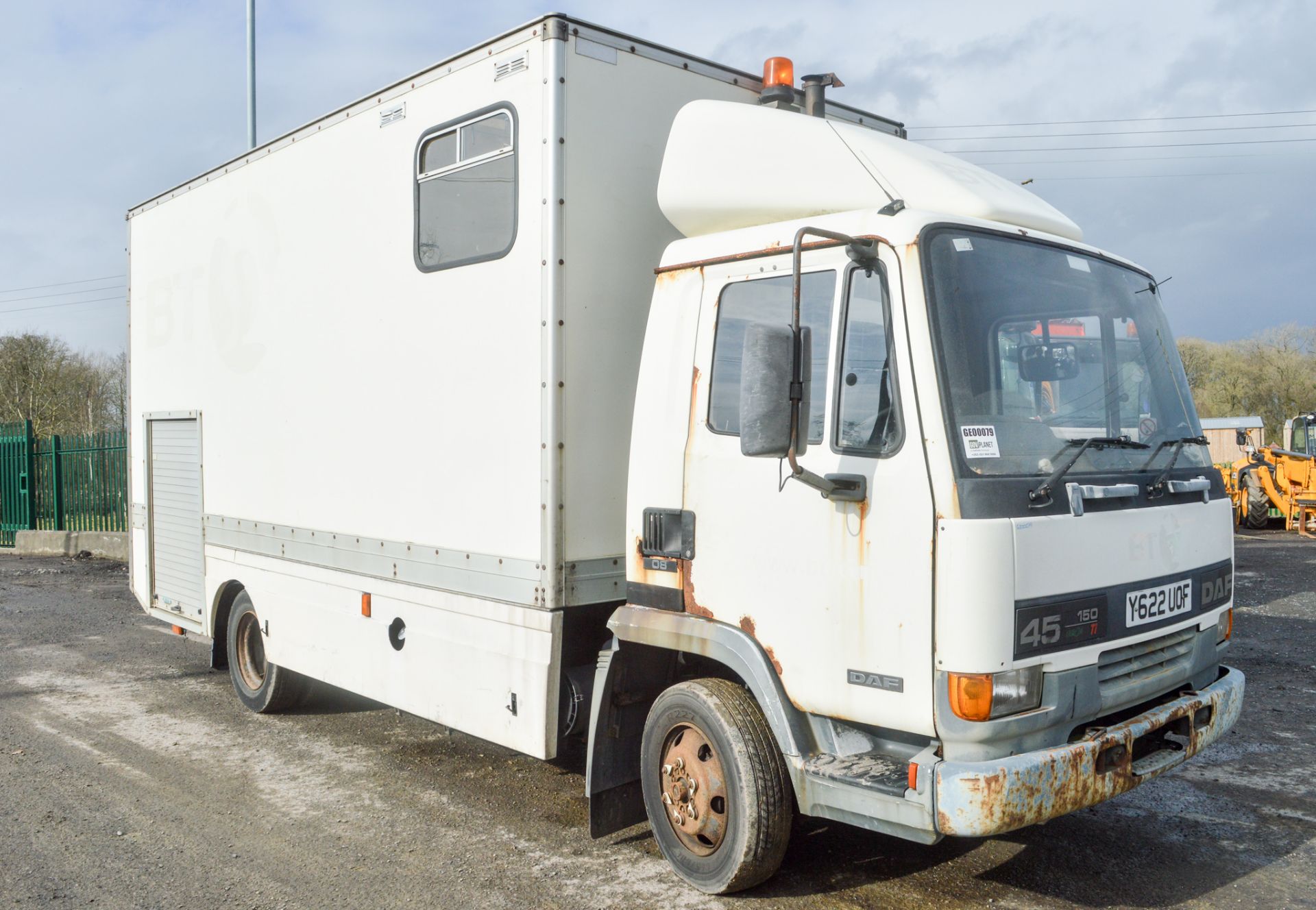 DAF 45.150 6.5 tonne box lorry (Ex British Telecom) Registration Number: Y622 UOF  c/w V5 Document + - Image 2 of 13