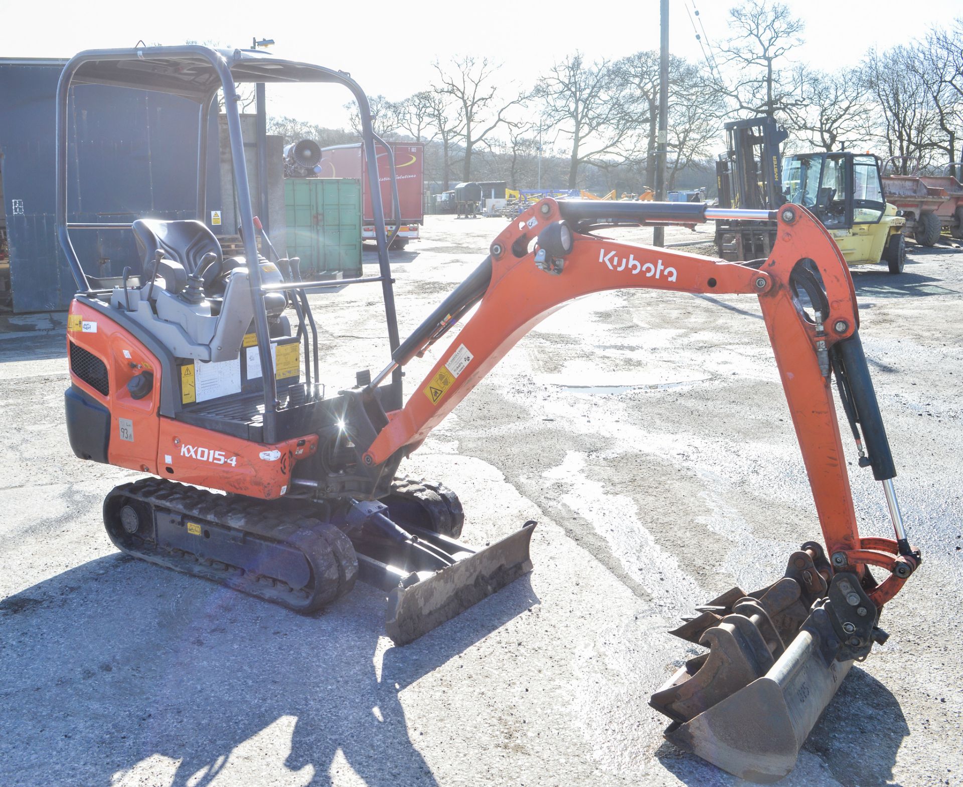 Kubota KX015.4 1.5 tonne rubber tracked excavator Year: 2015 S/N: 59007 Recorded Hours: 1059 - Image 4 of 10