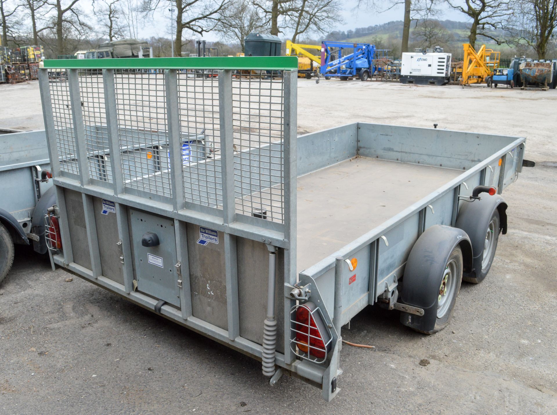 Ifor Williams GD126 12 ft x 6 ft tandem axle plant trailer A607963 - Image 2 of 2