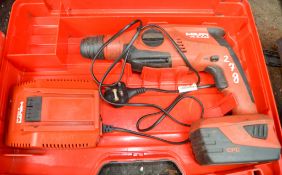 Hilti TE2-A22 cordless SDS hammer drill c/w battery, charger & carry case A643089