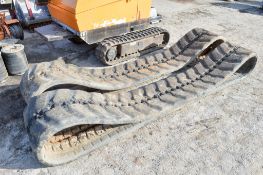 Pair of rubber tracks to suit 8 tonne excavator