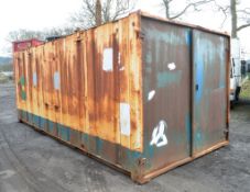 21 ft x 9 ft steel store site unit c/w keys A343754