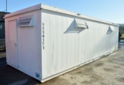 32 ft x 9 ft steel anti vandal toilet site unit c/w keys BB34171