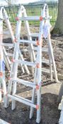 Waku aluminium step ladder A595756