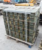 Pallet of 56 ammunition boxes (Ex MOD)