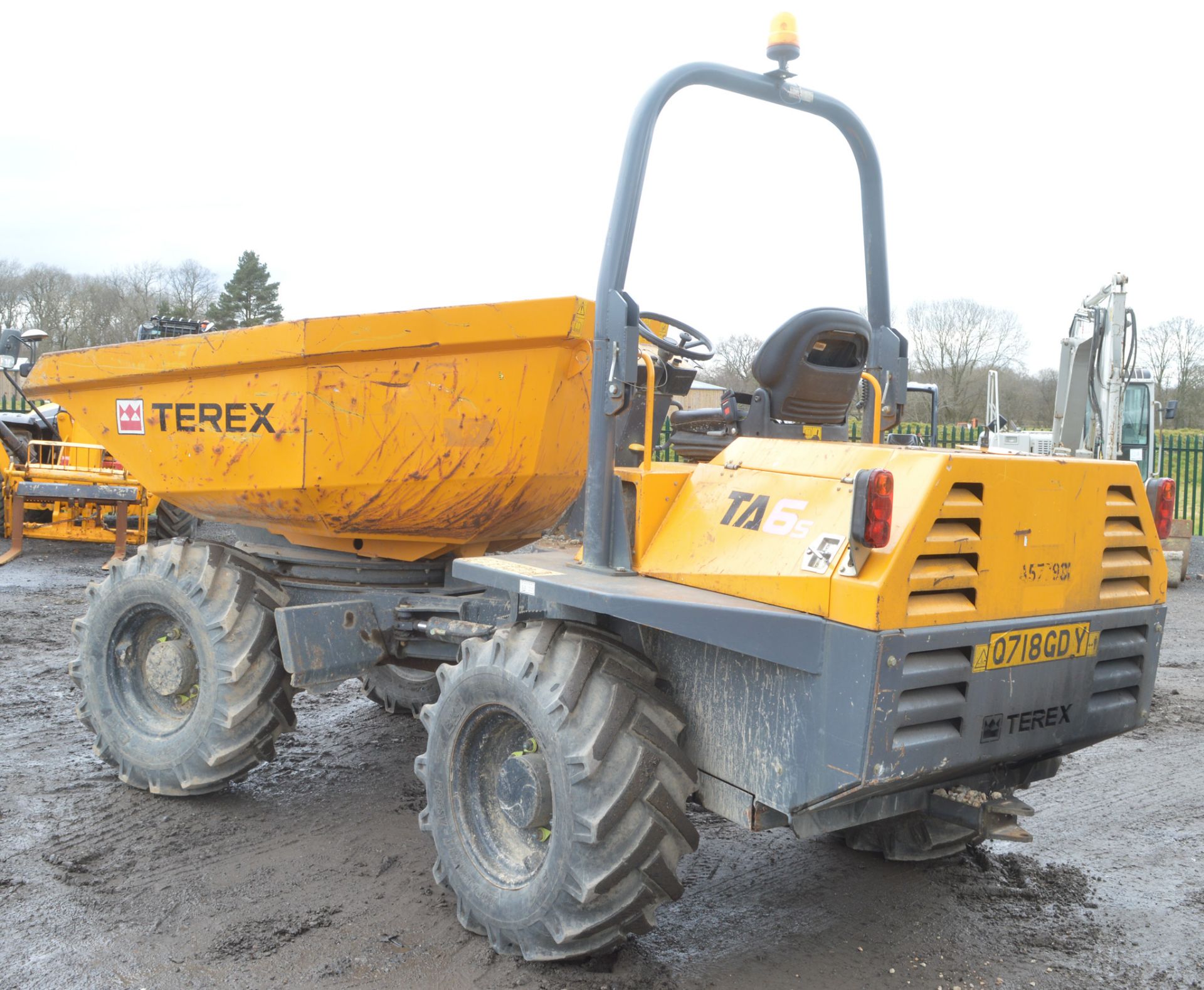 Benford Terex TA6s 6 tonne swivel skip dumper  Year: 2012  S/N: EC5MT3358 Recorded hours: 1651 - Image 2 of 10