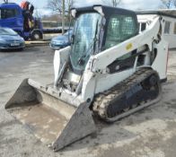 Bobcat T590 rubber tracked skid steer loader  Year: 2014 S/N: A3NS11455 Recorded hours: 1060 A628142
