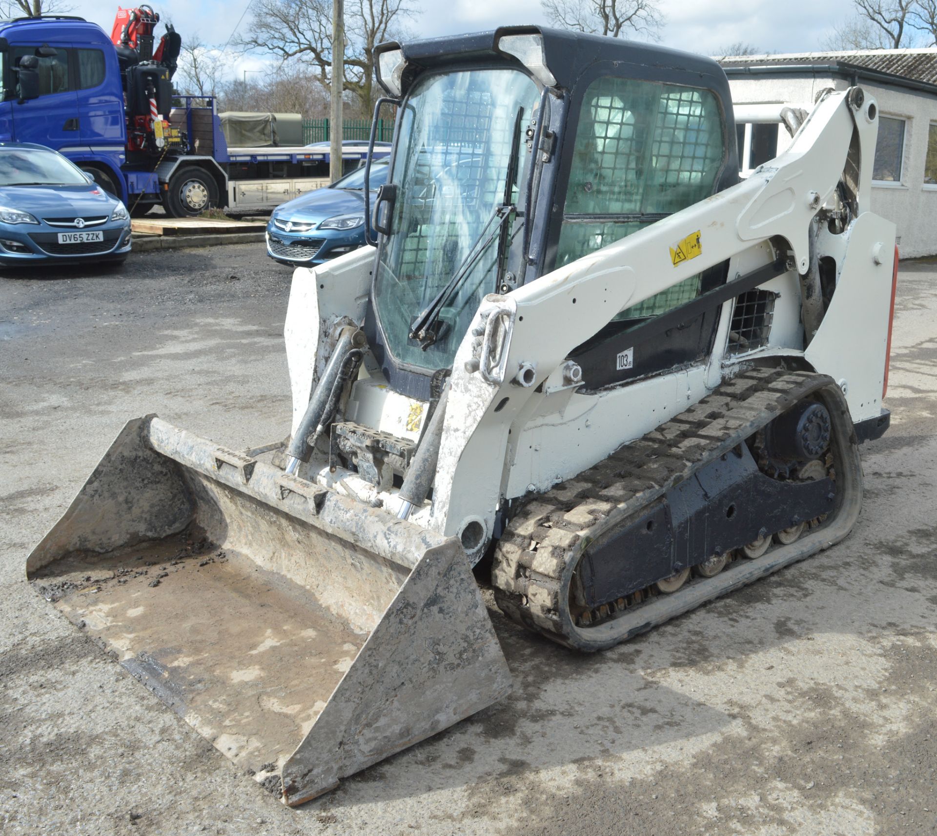 Bobcat T590 rubber tracked skid steer loader  Year: 2014 S/N: A3NS11455 Recorded hours: 1060 A628142