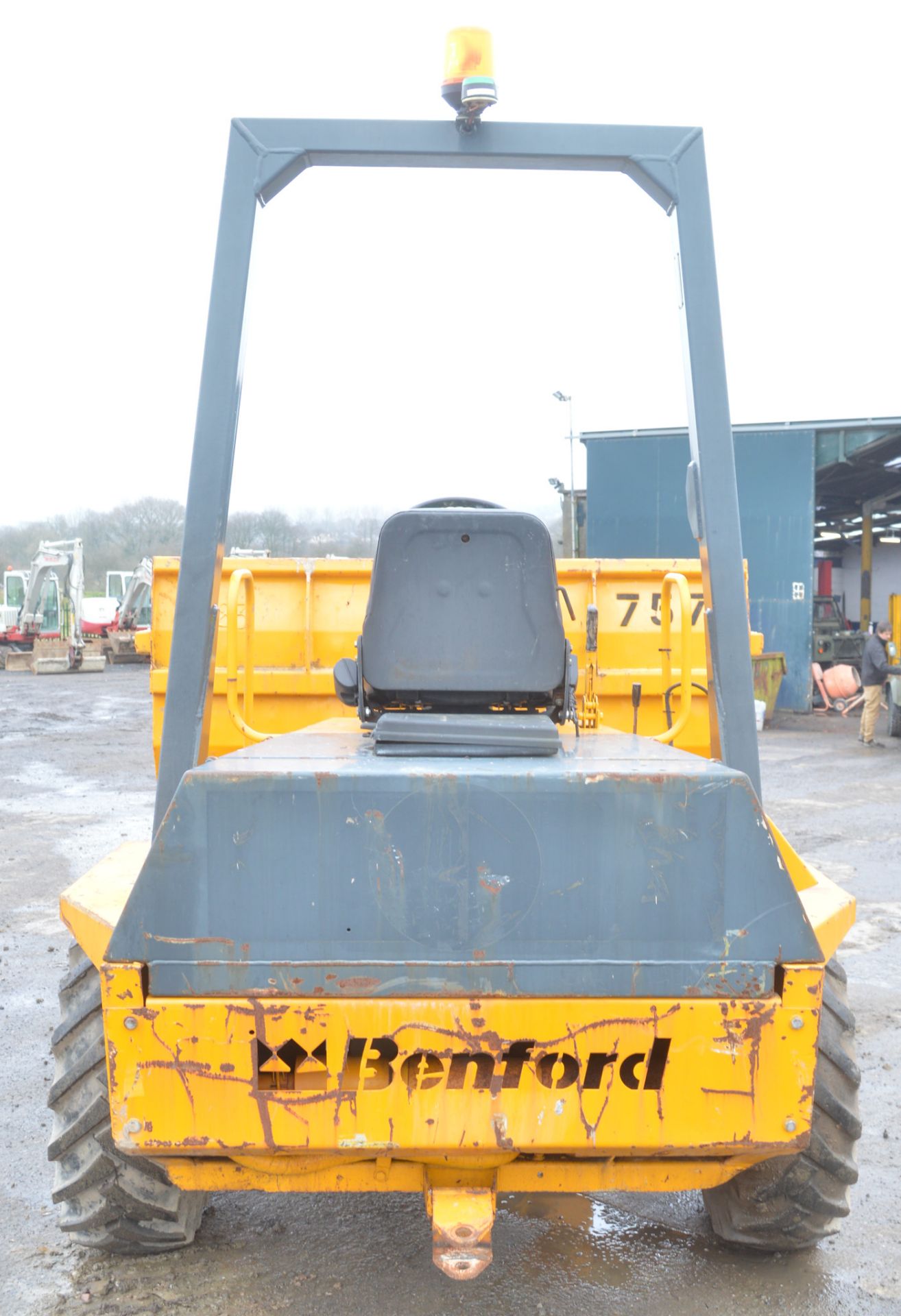 Benford Terex PT3000 3 tonne straight skip dumper Year: 2000 S/N: EY03HD110 Recorded Hours: *Clock - Image 6 of 11
