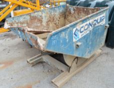 Conquip fork lift tipping skip