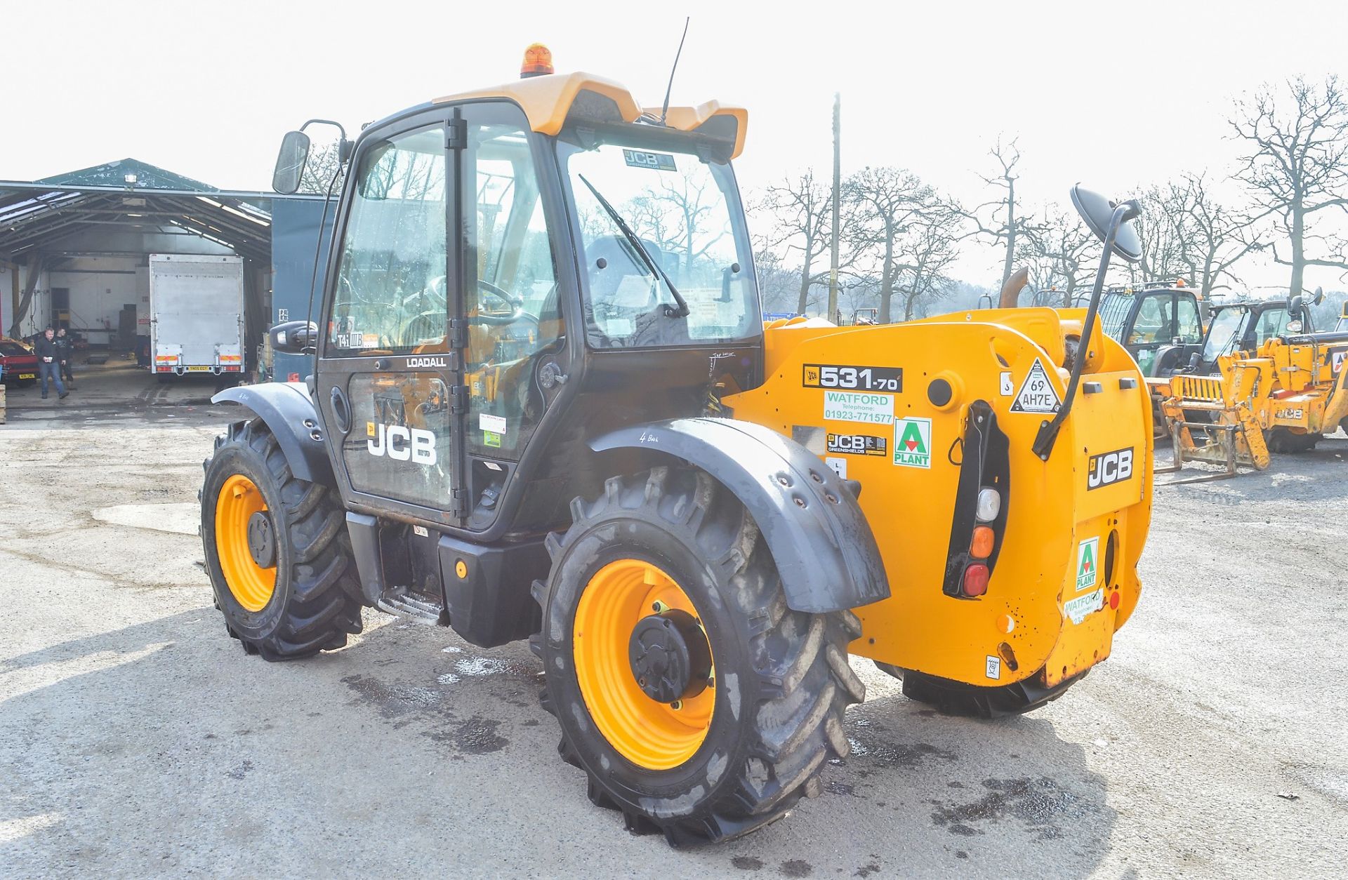 JCB 531-70 7 metre telescopic handler Year: 2013 S/N: 02176494 Recorded Hours: 1696 c/w load weigher - Image 3 of 14